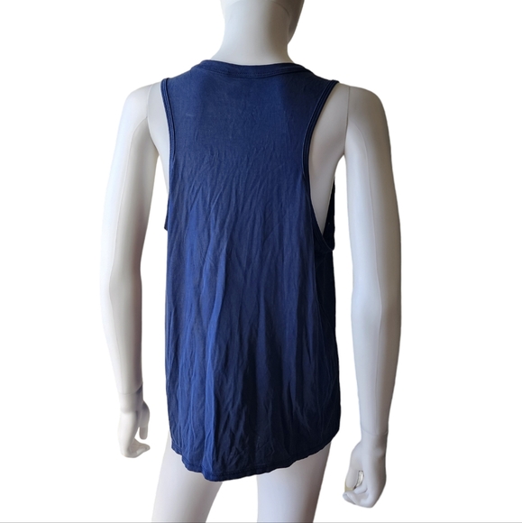 Evolution and Creation Active Blue Skulls Muscle Tank - Picture 2 of 5